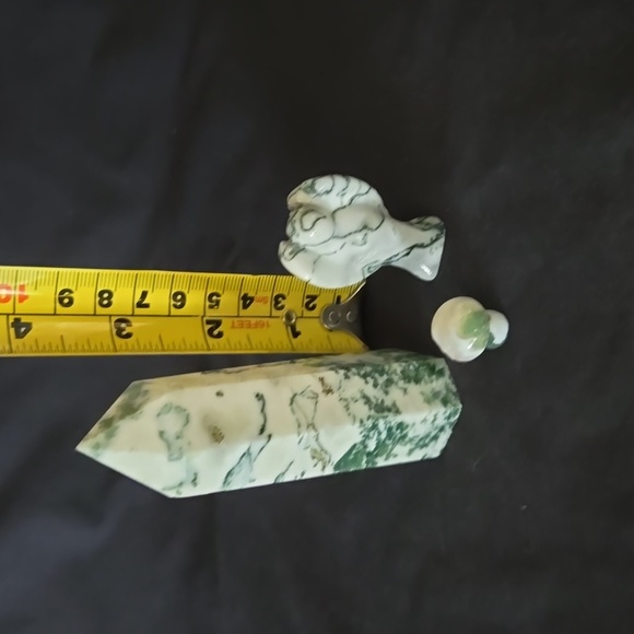 Moss Agate Crystal Set - Picture 2 of 3